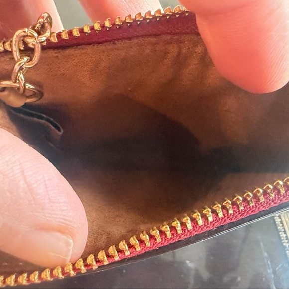 Coach Mini Skinny Id Case In Signature Canvas - Picture 5 of 7